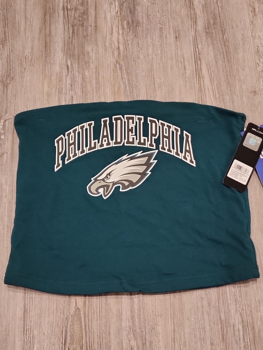 Philadelphia Eagles Teal Tube Top